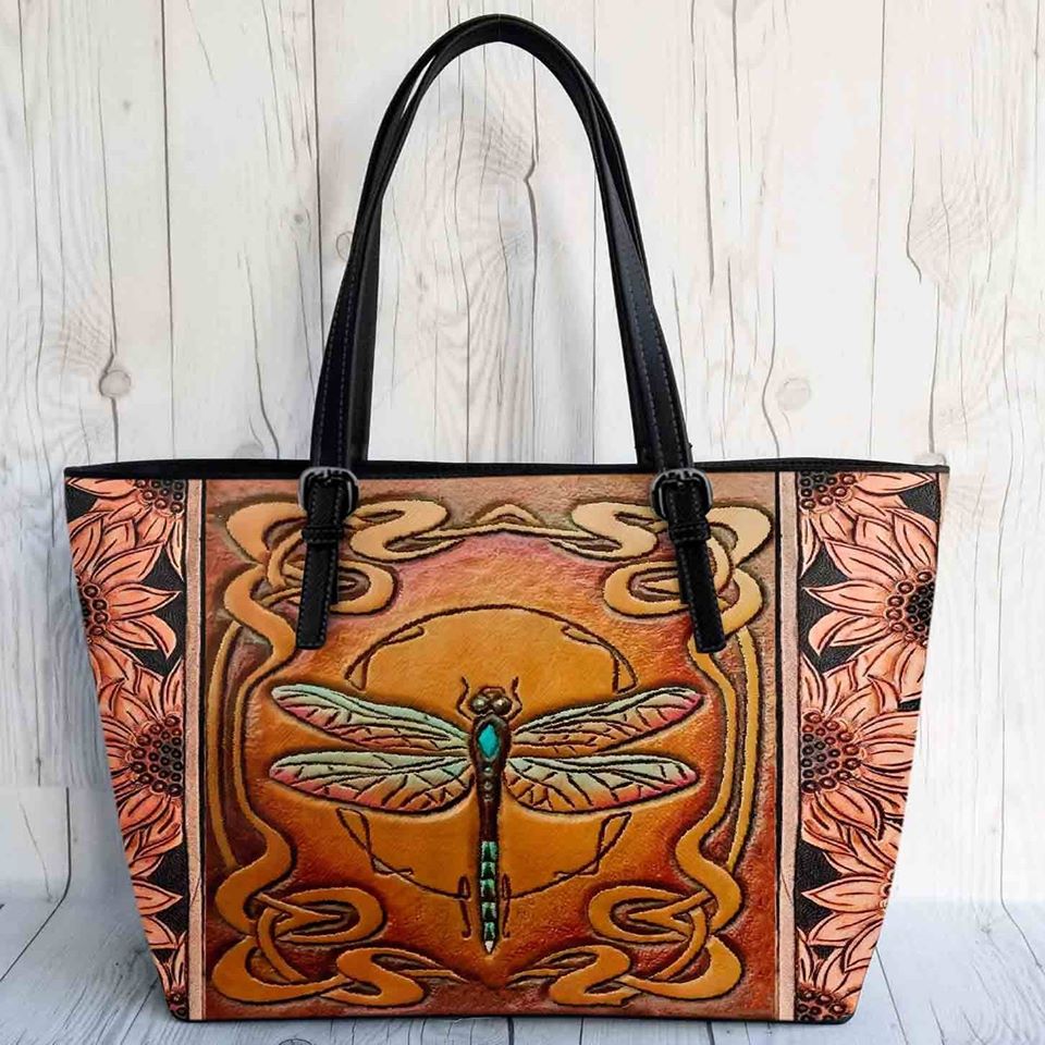 Sea Bags | Watercolor Dragonfly Tote