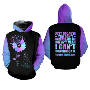 Autism Awareness Hoodie Full Print Shirt : Choose Kind