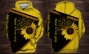 Suicide Awareness 3D Full Print Yellow : Choose To Keep Going 0109