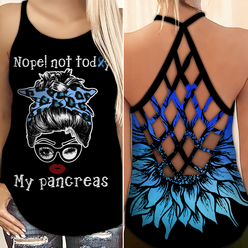 Diabetes Awareness Criss Cross Tank Top Summer: My Pancreas