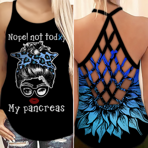 Diabetes Awareness Criss Cross Tank Top Summer: My Pancreas