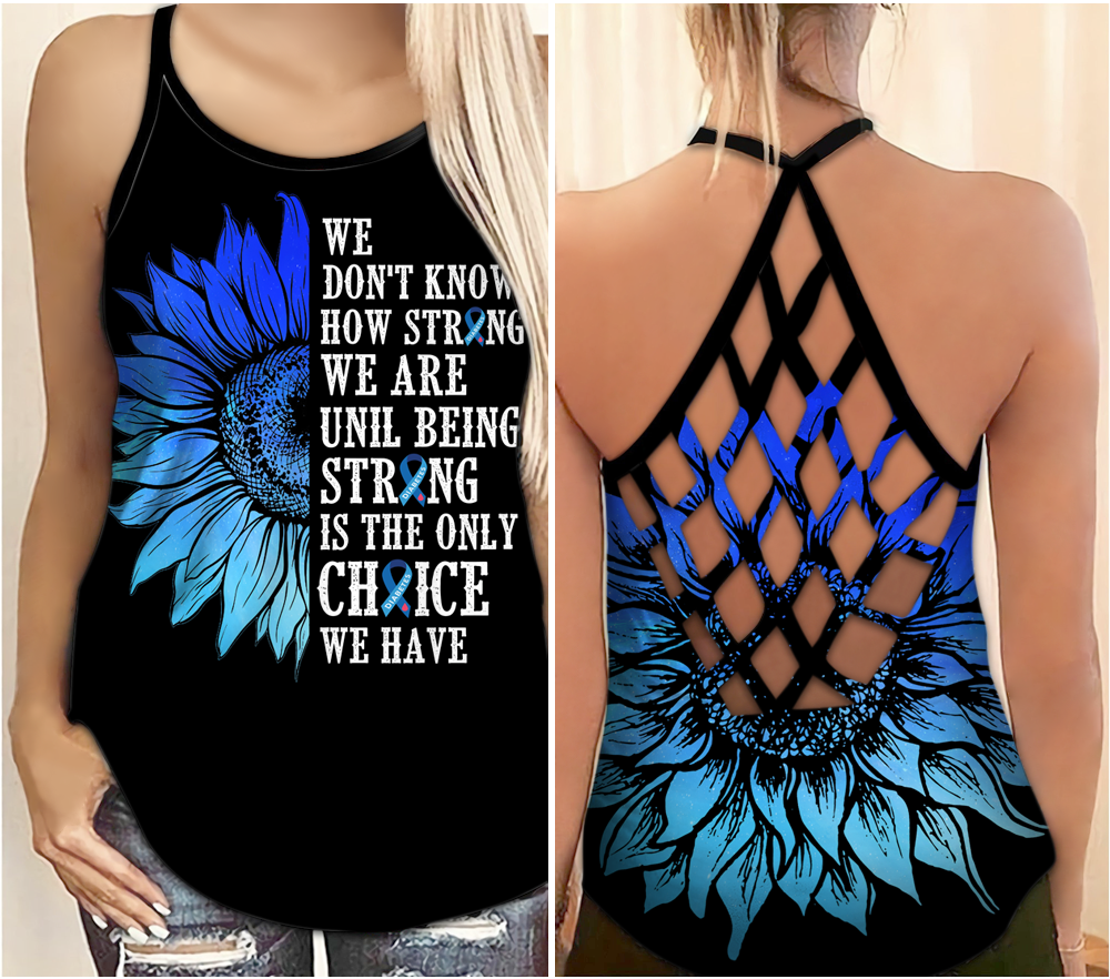 Diabetes Awareness Criss Cross Tank Top Summer: We Don't Know