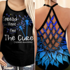 Diabetes Awareness Criss Cross Tank Top Summer: Spread the hope find the cure