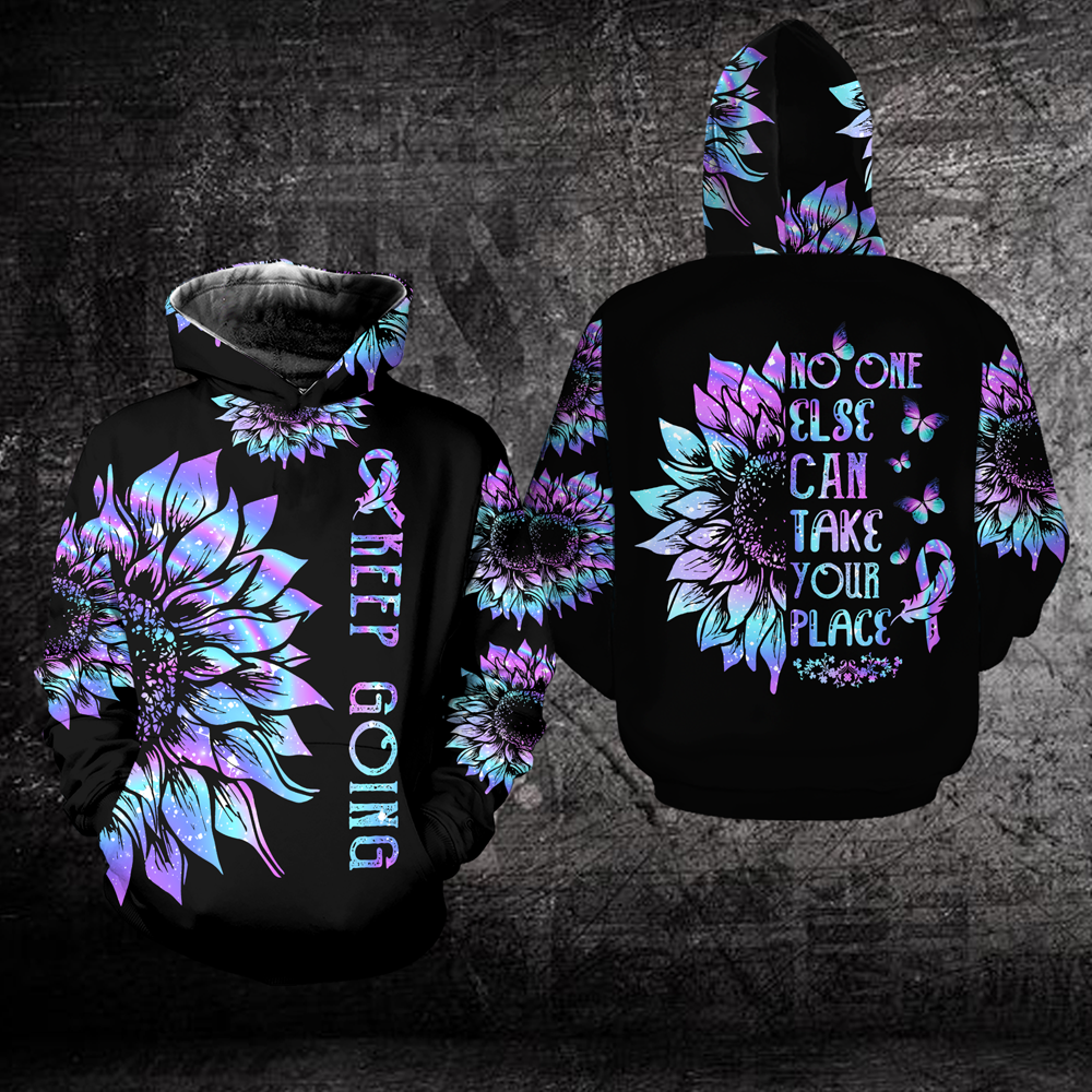 Suicide Prevention Awareness Hoodie For Women For Men : Keep going, No One Else Can Take Your Place