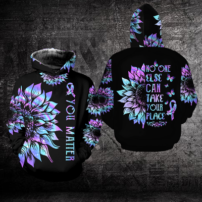 Suicide Prevention Awareness Hoodie Full Print : You Matter 2108