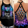 Suicide Awareness Criss Cross Tank Top Summer:  Your wings were ready 20081