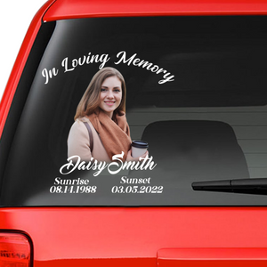 Custom In Loving Memory Sticker : In Loving Memory Decal for Car