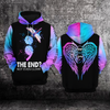 Suicide Prevention Awareness Hoodie Full Print : The end not even close 0809