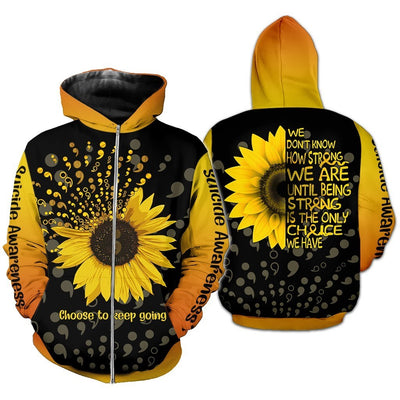 Suicide Prevention Awareness Hoodie For Women For Men : We Don't Know How Strong