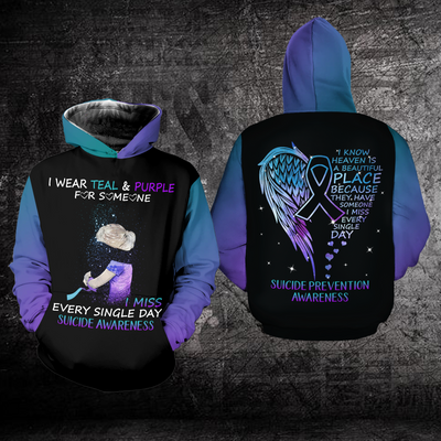 Suicide Prevention Awareness Hoodie For Women For Men : I Know Heaven is A Beautiful