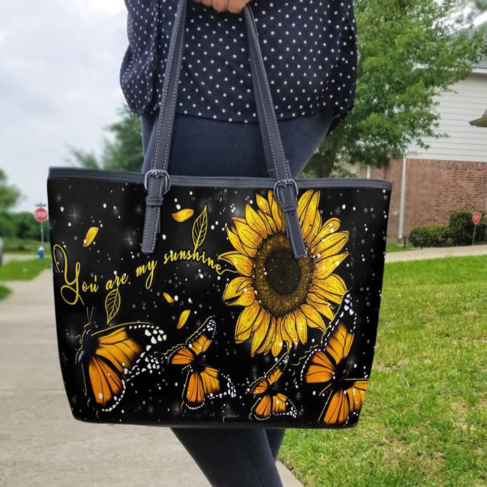 Leather Bag : You Are My Sunshine