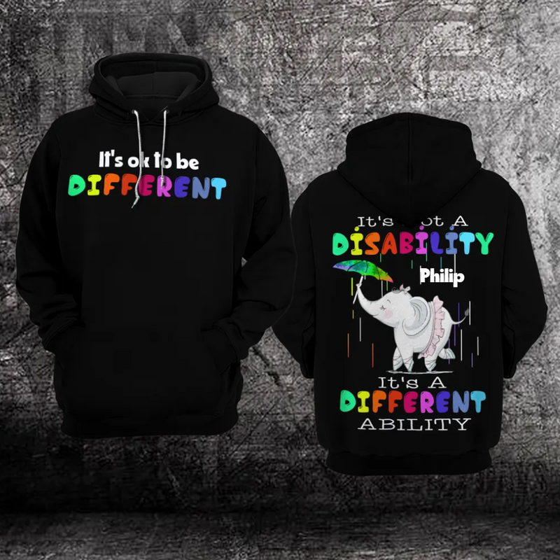 Personalized Autism Awareness Hoodie 3D : It’s oke to be different