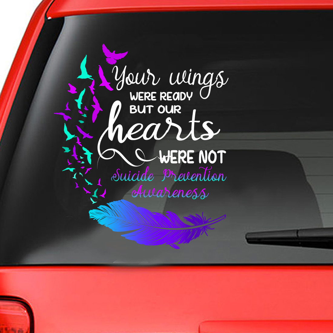 Suicide Prevention Awareness Sticker : Your Wings